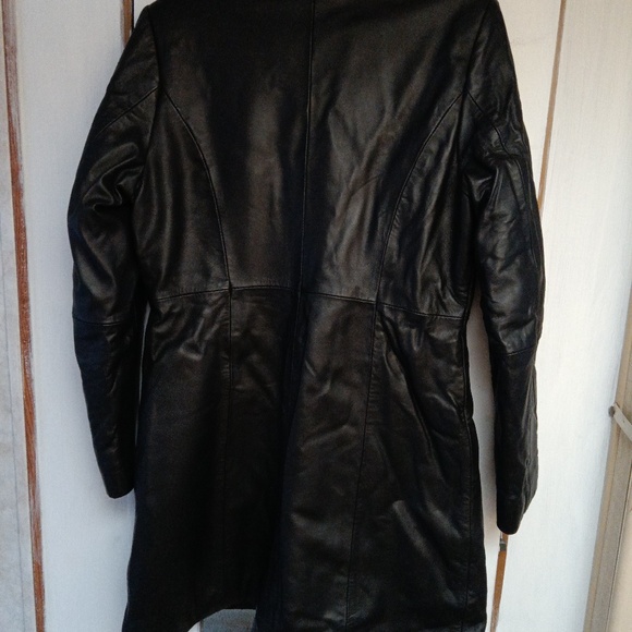 Women's Leather Button Front Stroller Jacket - Large (L) - Picture 3 of 11